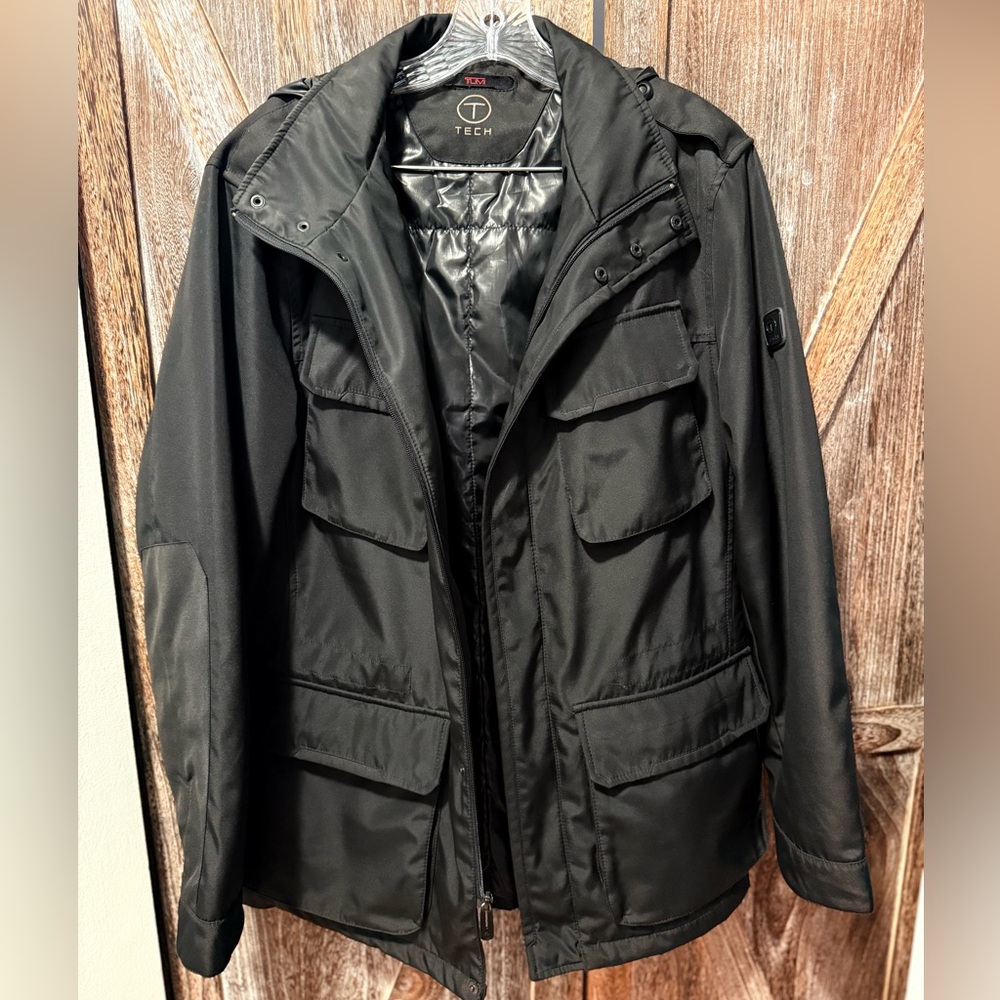 Tumi Black Tech Field Jacket with Multiple Utilit… - image 1